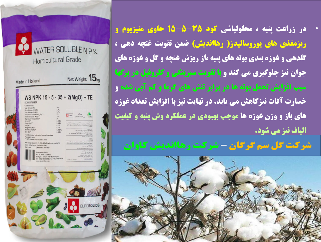 زراعت پنبه - کودیوروسالیدز- قسمت اول 745