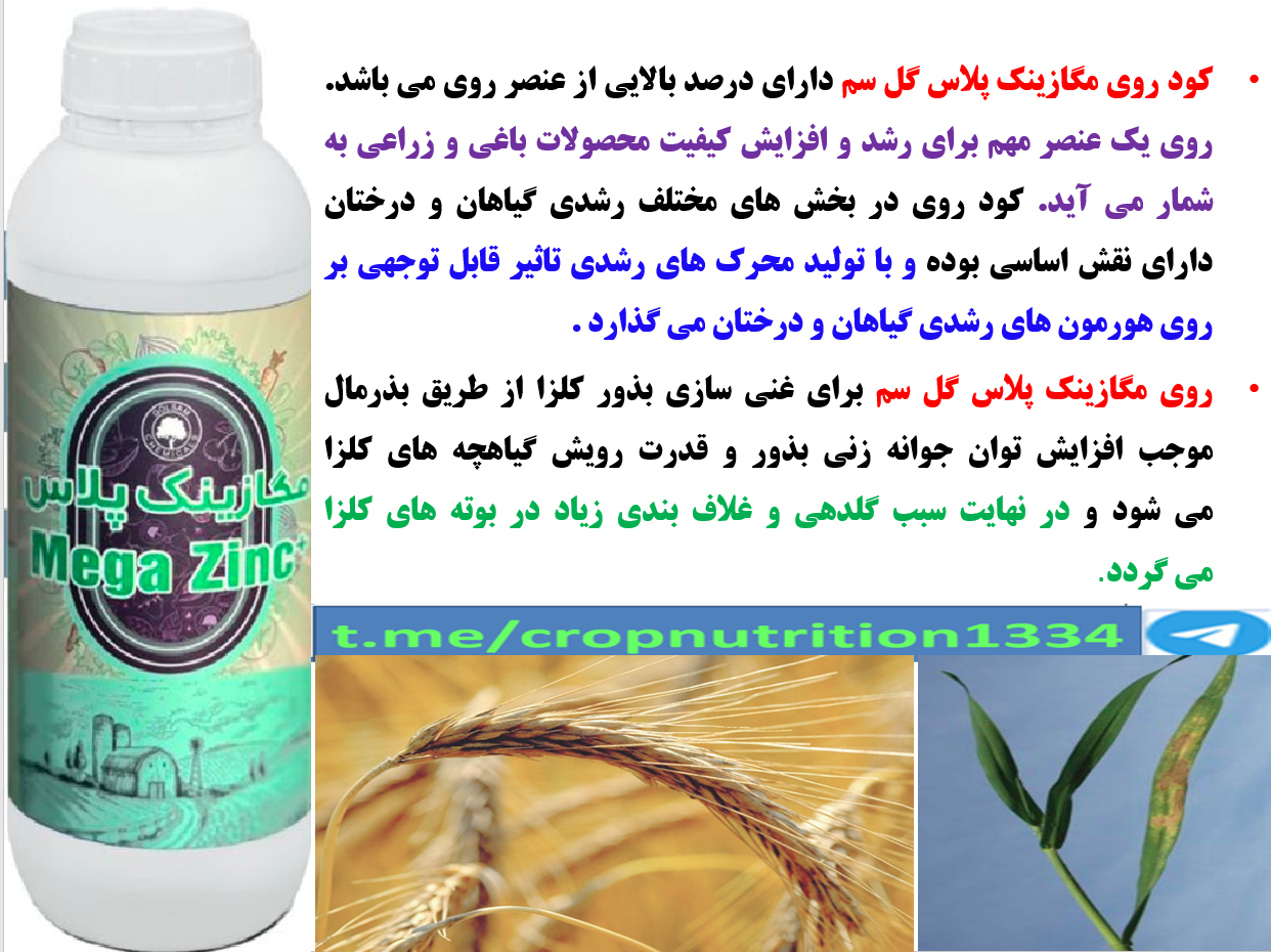 کود روی مگازینک پلاس گل سم برای پوشش دادن بذور گندم و جو-قسمت سوم 595
