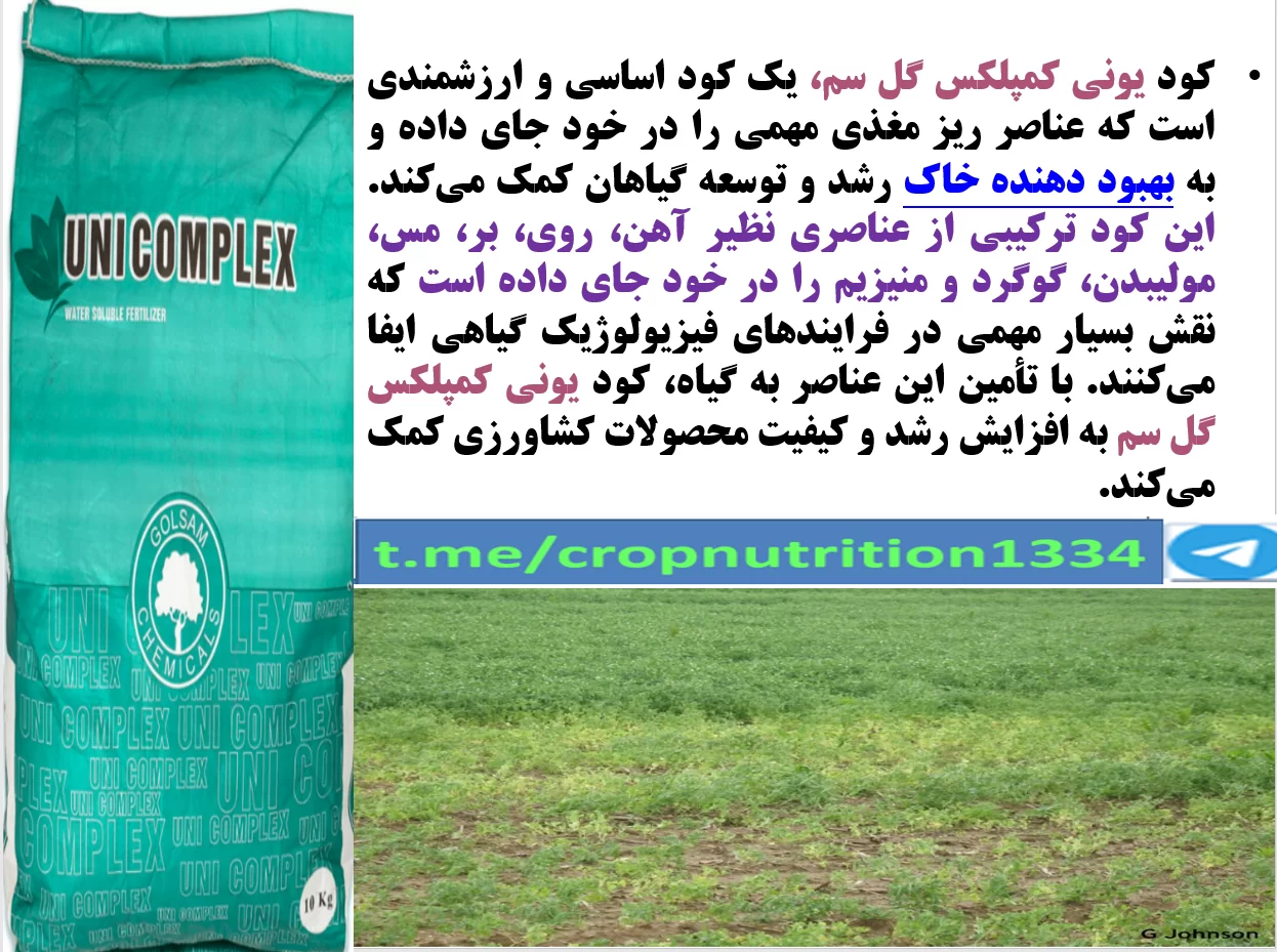 اهمیت ریزمغذی ها در زراعت نخود معمولی- قسمت سوم