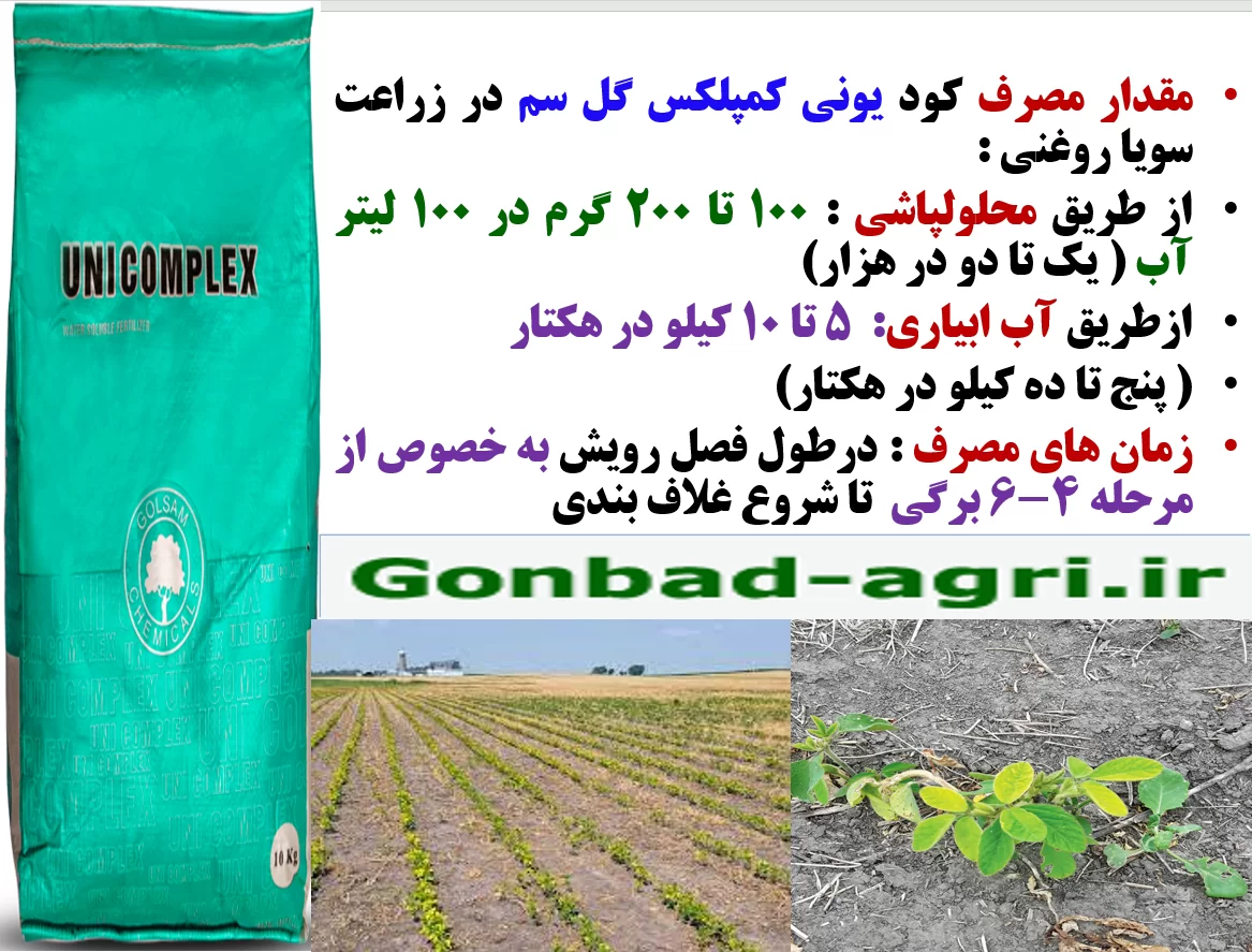 افزایش غلاف بندی و تولید دانه سویا با کود یونی کمپلکس گل سم – قسمت دوم